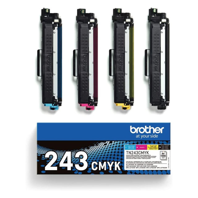 Brother TN-243CMYK Original Toner Multipack Schwarz/Cyan/Magenta/Gelb (4er-Pack)
