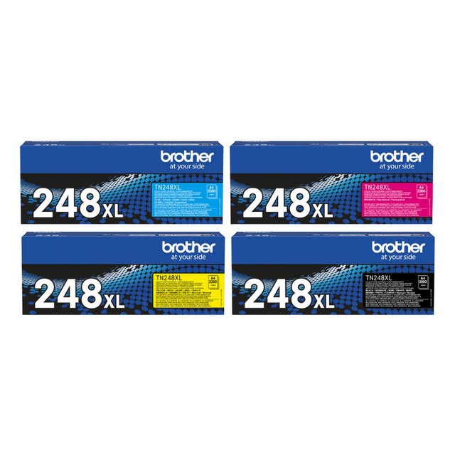 Brother TN-248XL Original Toner Set Schwarz/Cyan/Magenta/Gelb (4er-Set)