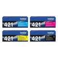 Brother TN-421 Original Toner Set Schwarz/Cyan/Magenta/Gelb (4er-Set) – Originalverpackung