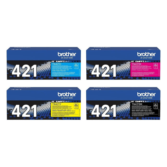 Brother TN-421 Original Toner Set Schwarz/Cyan/Magenta/Gelb (4er-Set)
