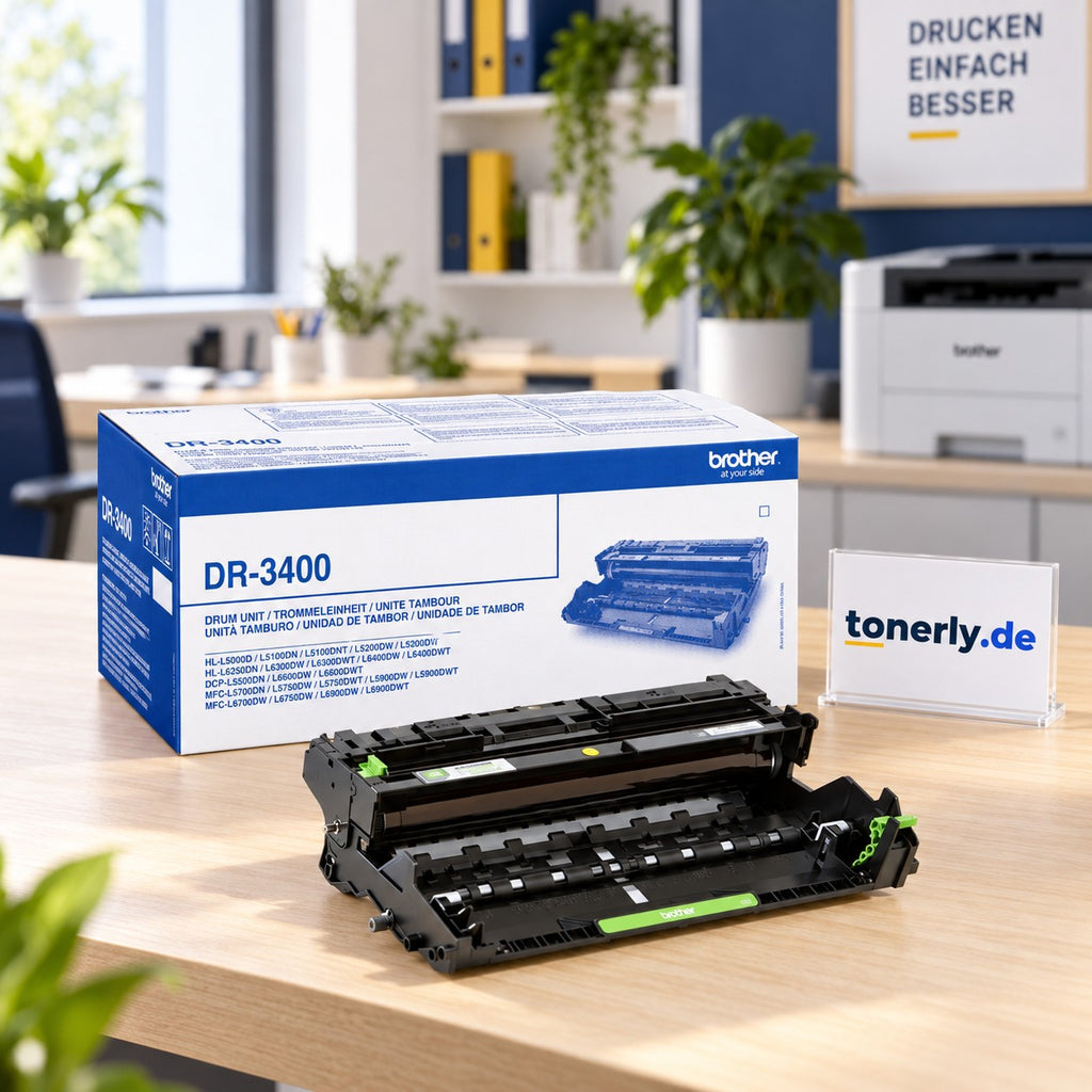 Brother DR-3400 Original Trommeleinheit – Bürofoto mit tonerly.de