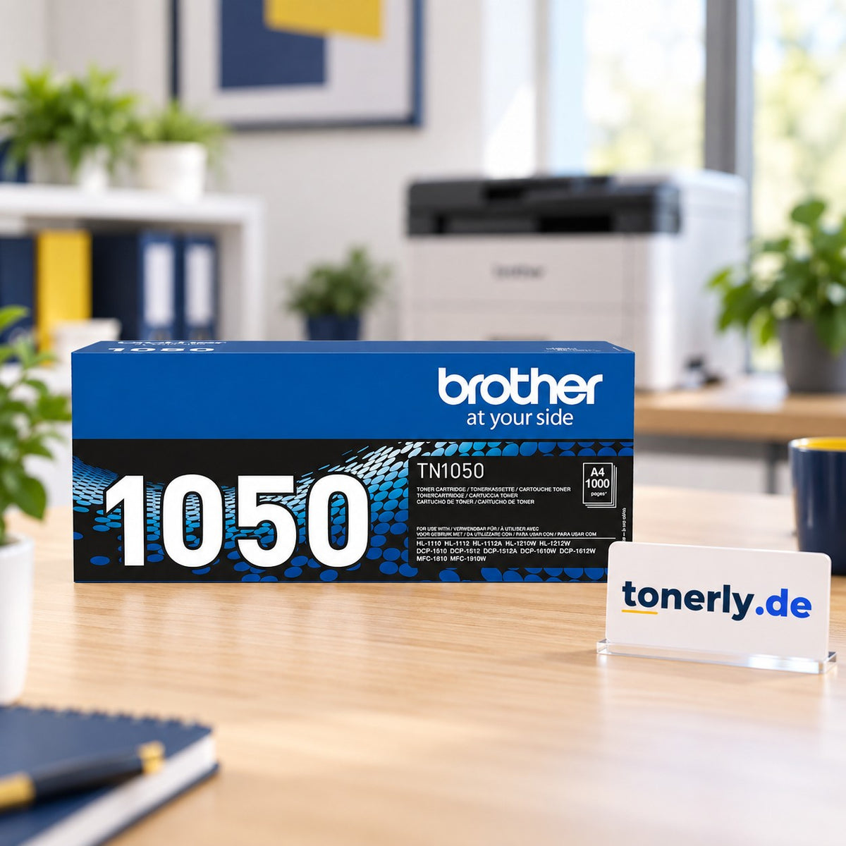 Brother TN-1050 Original Toner Schwarz – Bürofoto mit tonerly.de