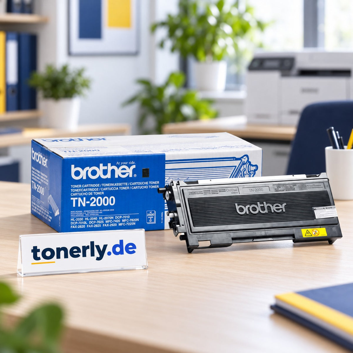 Brother TN-2000 Original Toner Schwarz – Bürofoto mit tonerly.de