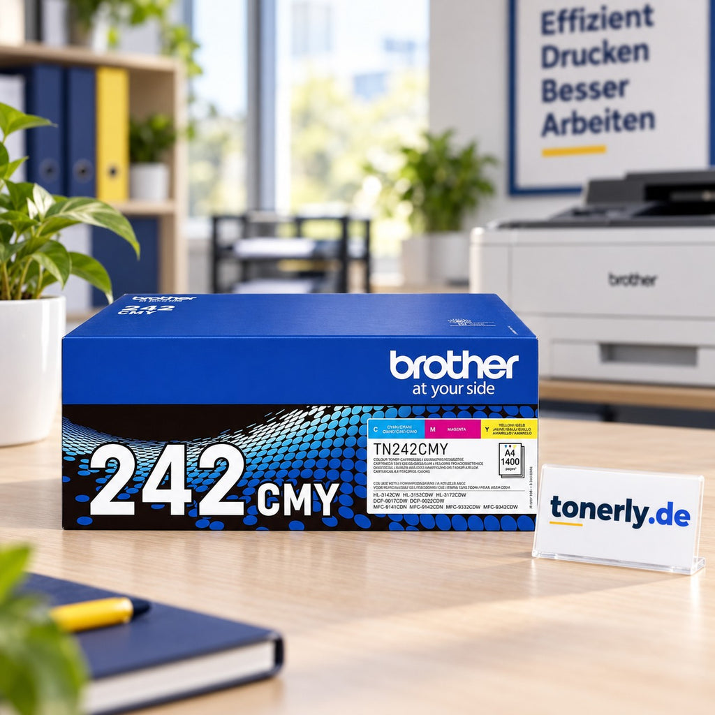 Brother TN-242CMY Original Toner Multipack Cyan/Magenta/Gelb (3er-Pack) – Bürofoto mit tonerly.de