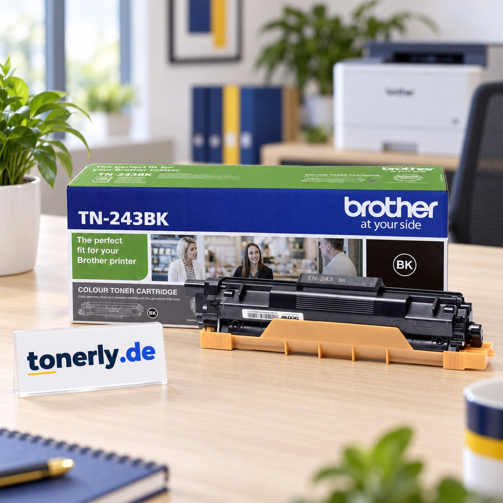 Brother TN-243BK Original Toner Schwarz – Bürofoto mit tonerly.de