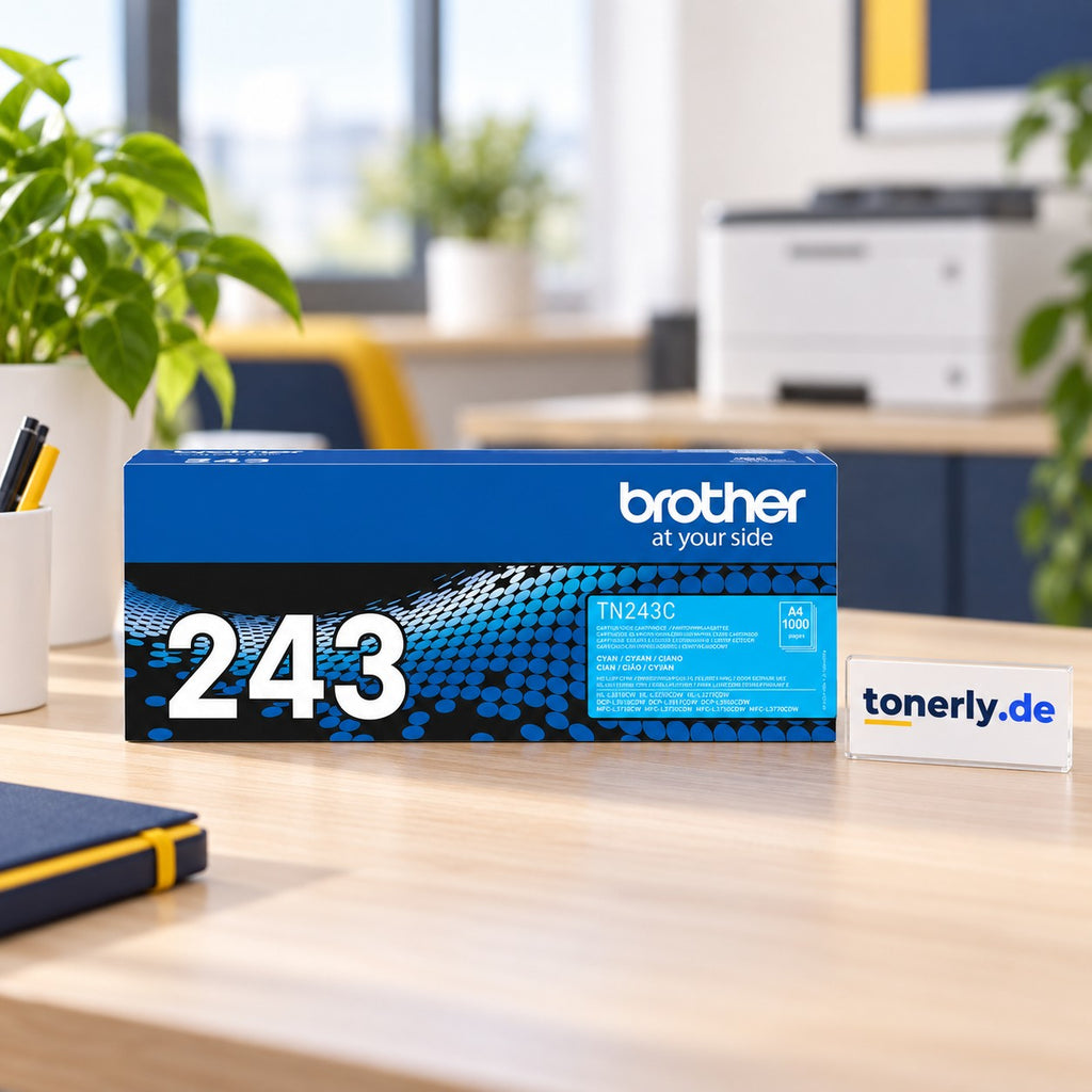 Brother TN-243C Original Toner Cyan – Bürofoto mit tonerly.de