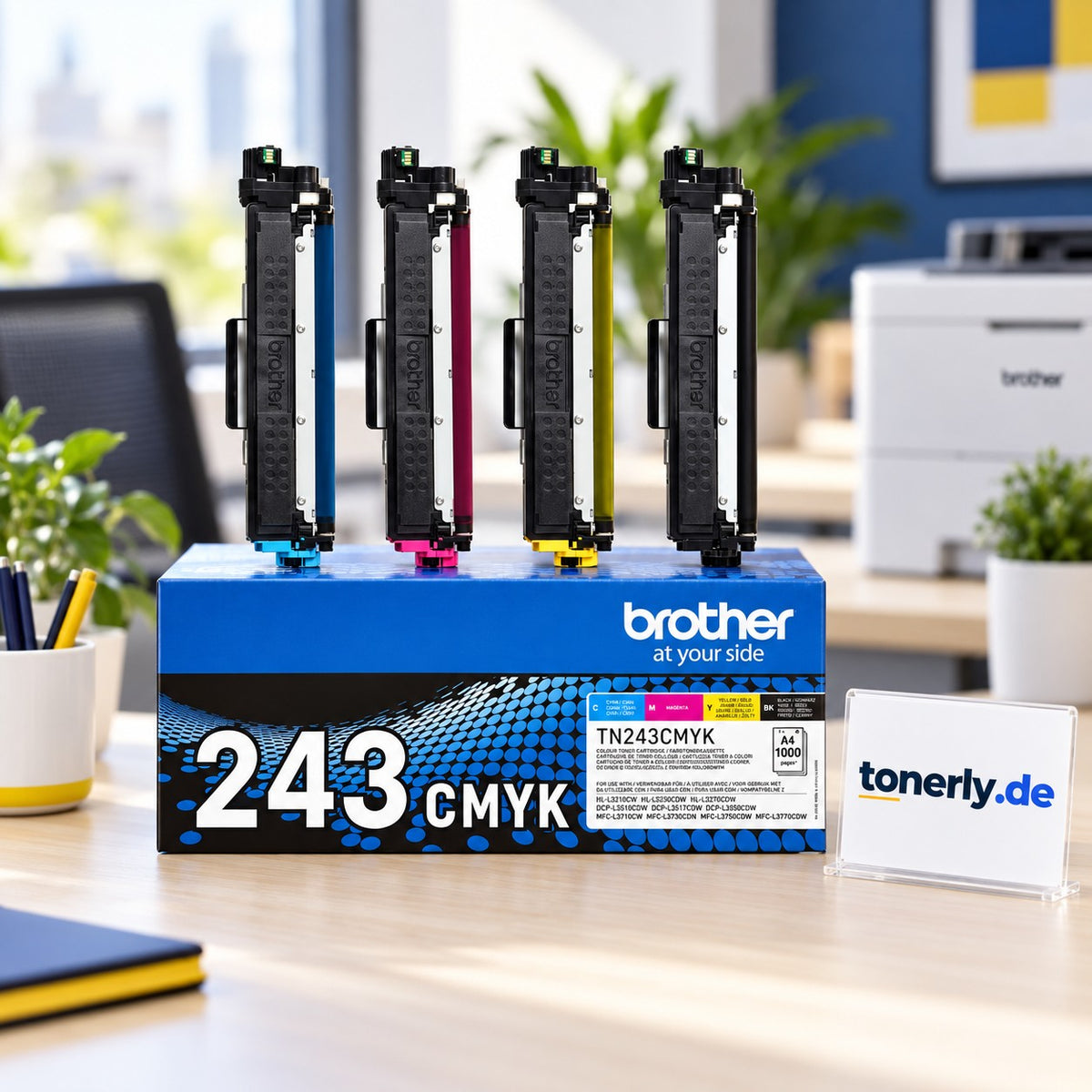Brother TN-243CMYK Original Toner Multipack Schwarz/Cyan/Magenta/Gelb (4er-Pack) – Bürofoto mit tonerly.de