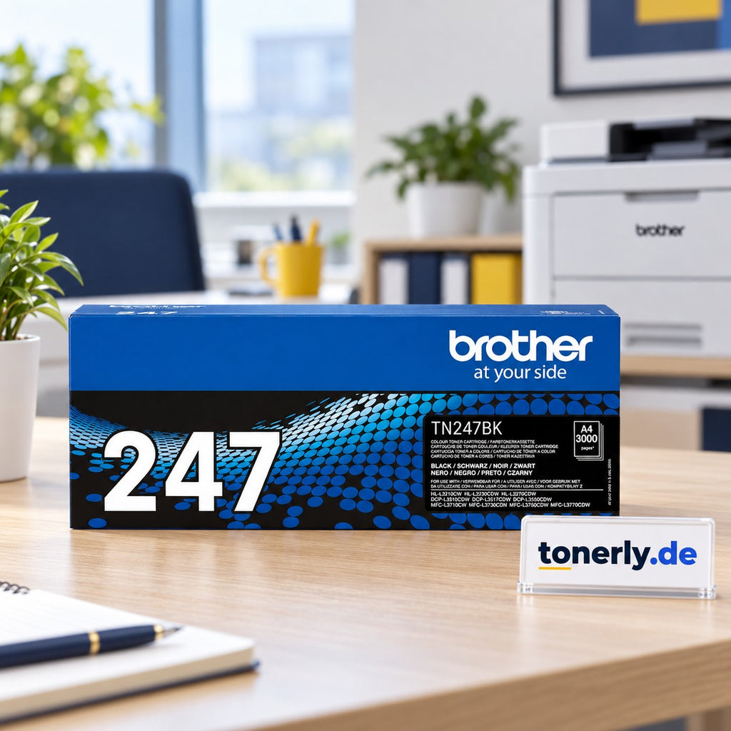 Brother TN-247BK Original Toner Schwarz – Bürofoto mit tonerly.de