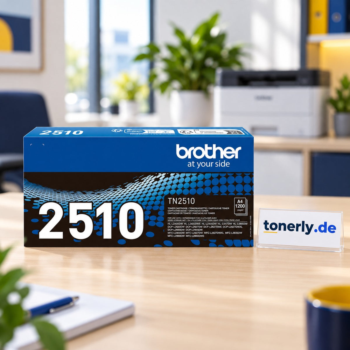 Brother TN-2510 Original Toner Schwarz – Bürofoto mit tonerly.de