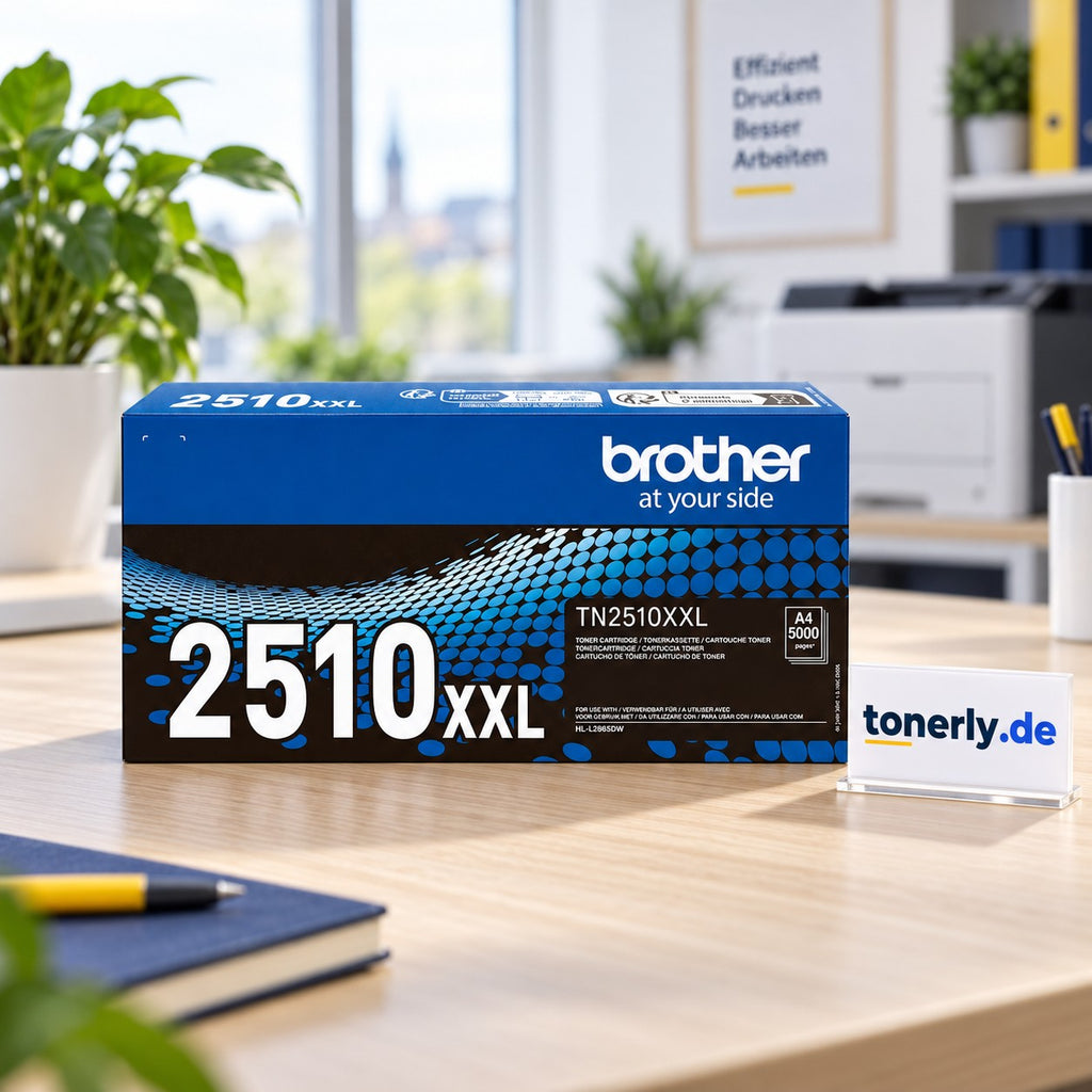 Brother TN-2510XXL Original Toner Schwarz – Bürofoto mit tonerly.de