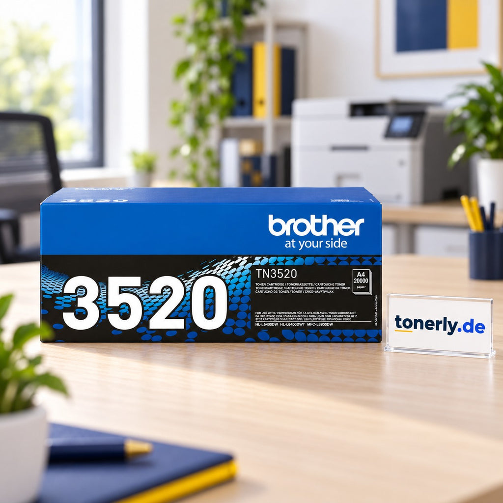 Brother TN-3520 Original Toner Schwarz – Bürofoto mit tonerly.de