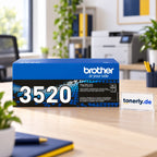 Brother TN-3520 Original Toner Schwarz – Bürofoto mit tonerly.de