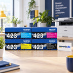 Brother TN-423 Original Toner Set Schwarz/Cyan/Magenta/Gelb (4er-Set) – Bürofoto mit tonerly.de