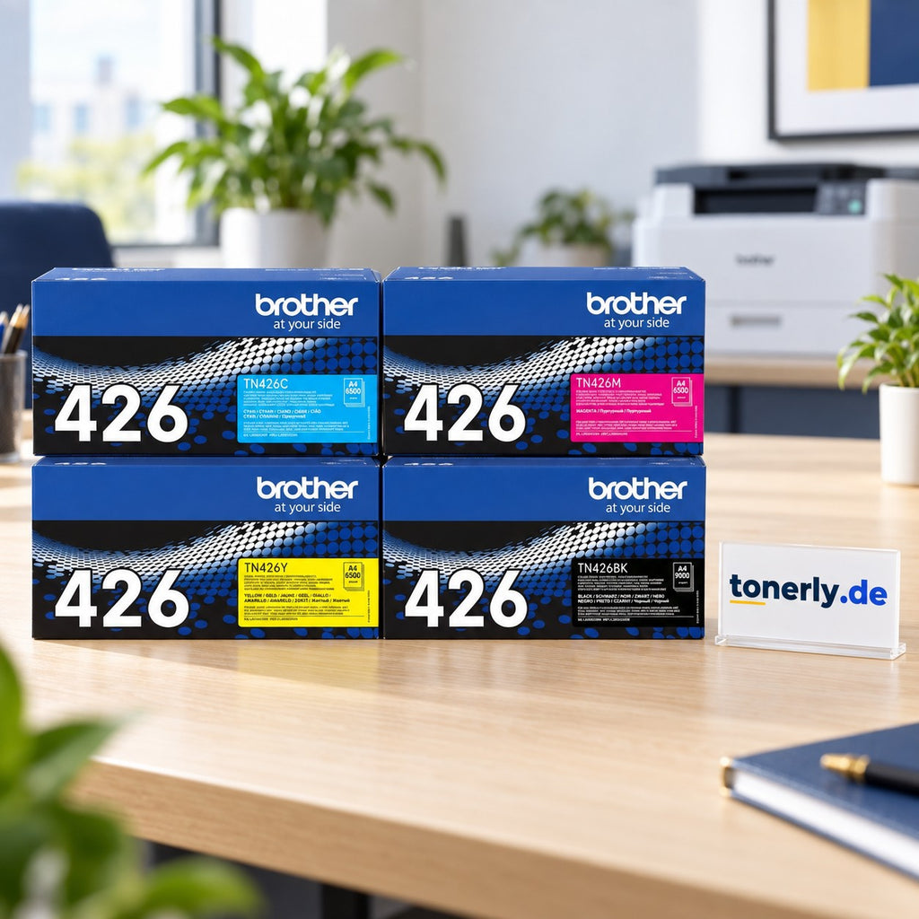 Brother TN-426 Original Toner Set Schwarz/Cyan/Magenta/Gelb (4er-Set) – Bürofoto mit tonerly.de