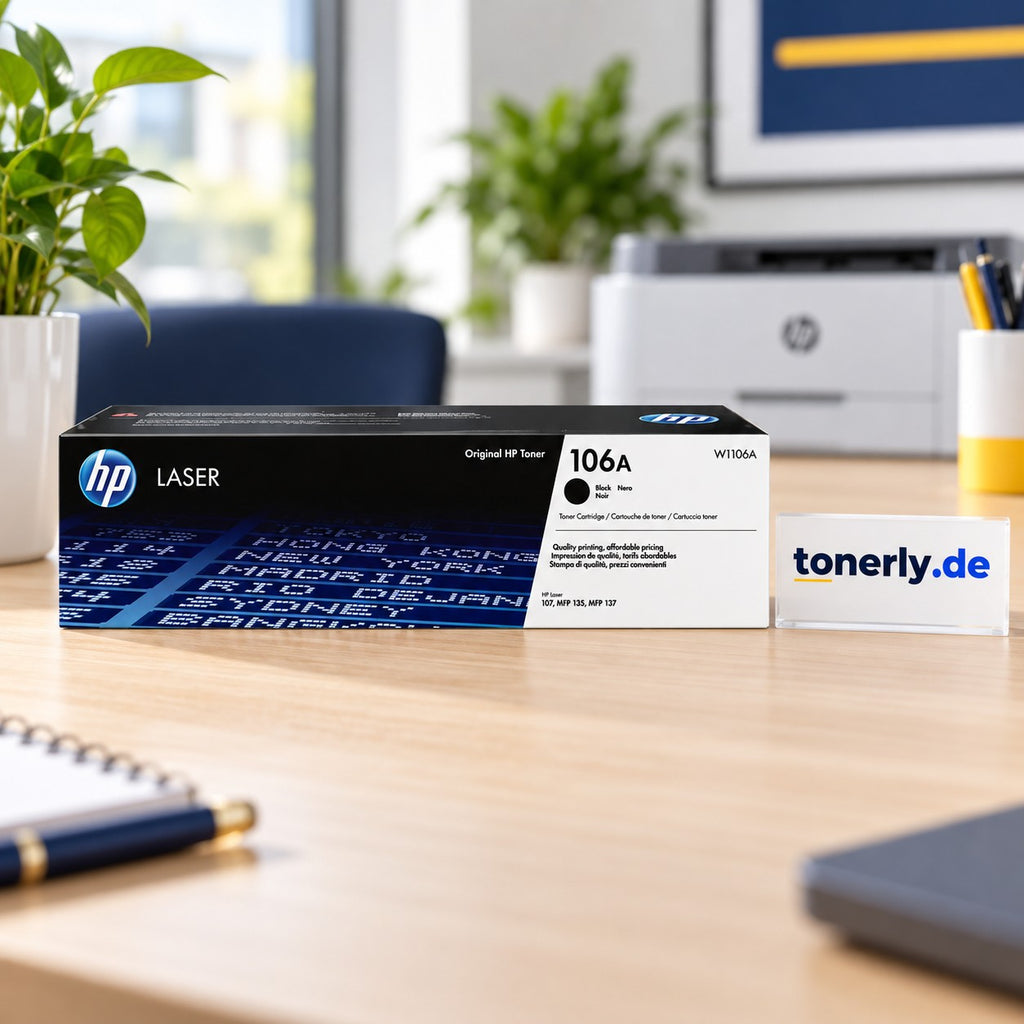 HP 106A (W1106A) Original Toner Schwarz – Bürofoto mit tonerly.de