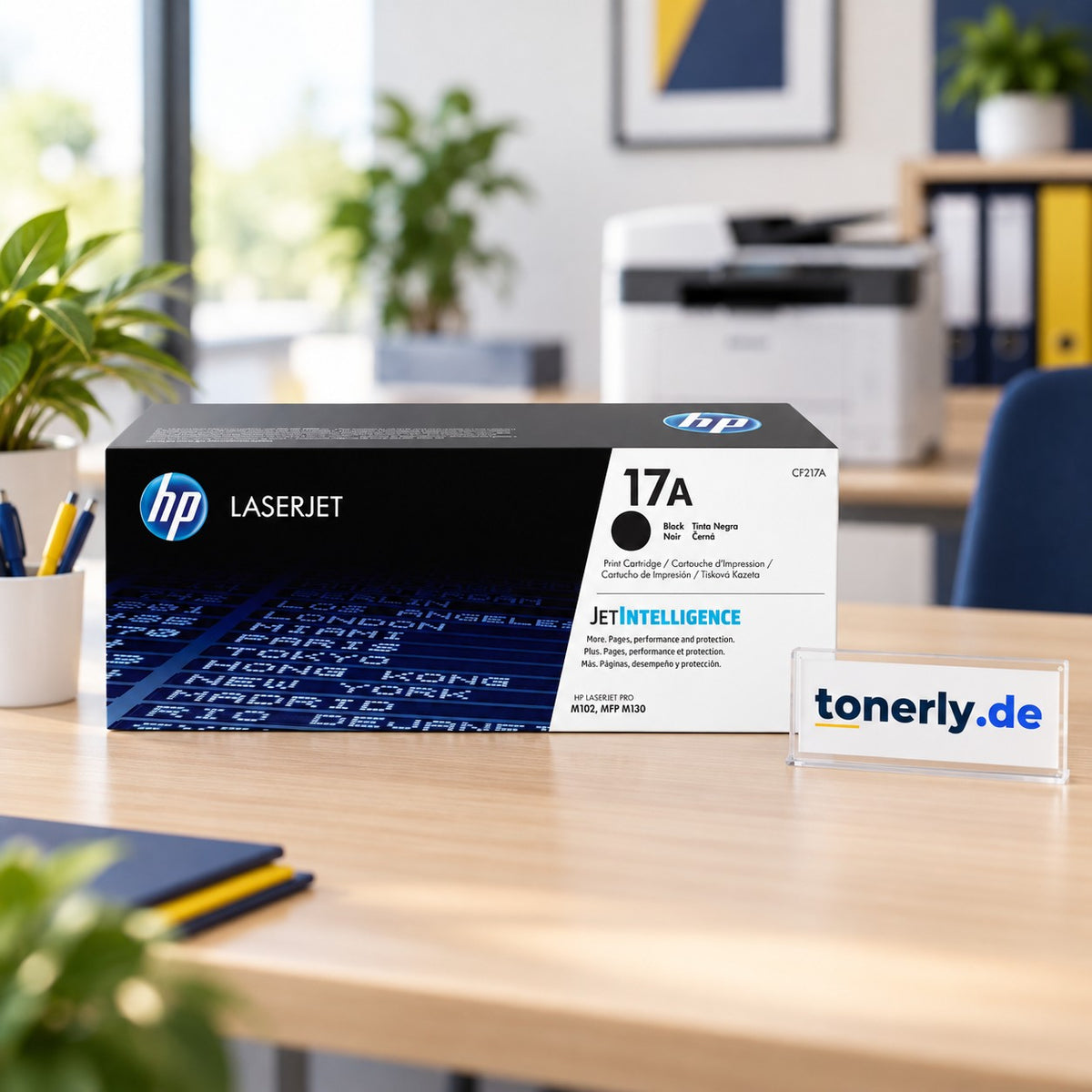 HP 17A (CF217A) Original Toner Schwarz – Bürofoto mit tonerly.de