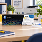 HP 304A (CC532A) Original Toner Gelb – Bürofoto mit tonerly.de