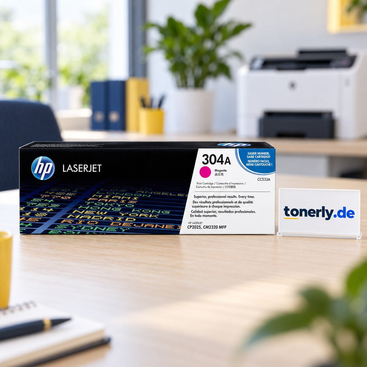 HP 304A (CC533A) Original Toner Magenta – Bürofoto mit tonerly.de