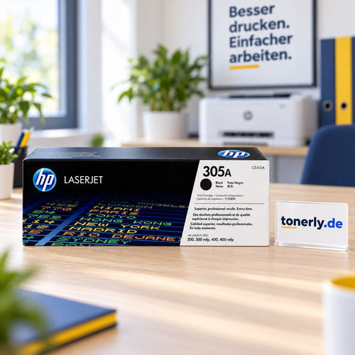 HP 305A (CE410A) Original Toner Schwarz – Bürofoto mit tonerly.de