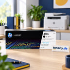 HP 410X (CF410X) Original Toner Schwarz – Bürofoto mit tonerly.de
