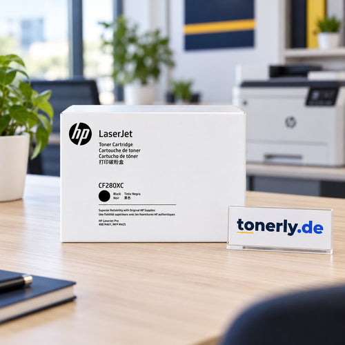 HP 80X (CF280XC) Original Toner Schwarz – Contract-Version – Bürofoto mit tonerly.de