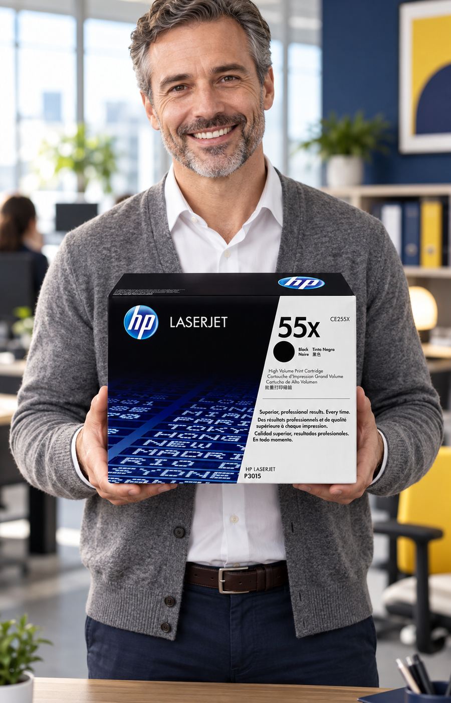 HP 55X (CE255X) Original Toner Schwarz
